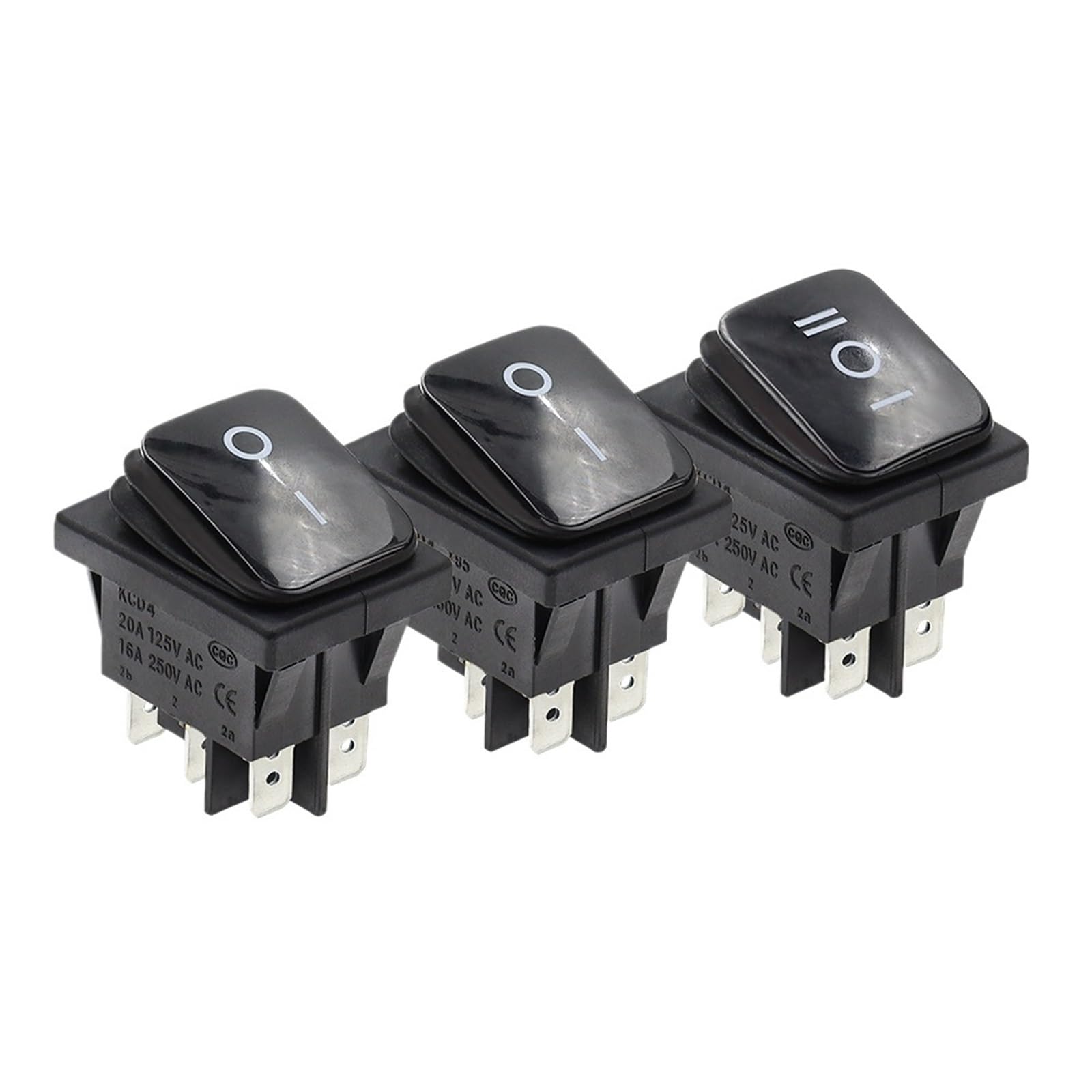 Amazon.com: 1Pcs KCD2 2 ON-Off ON-OFF-0N 4/6 Pin Heavy Duty